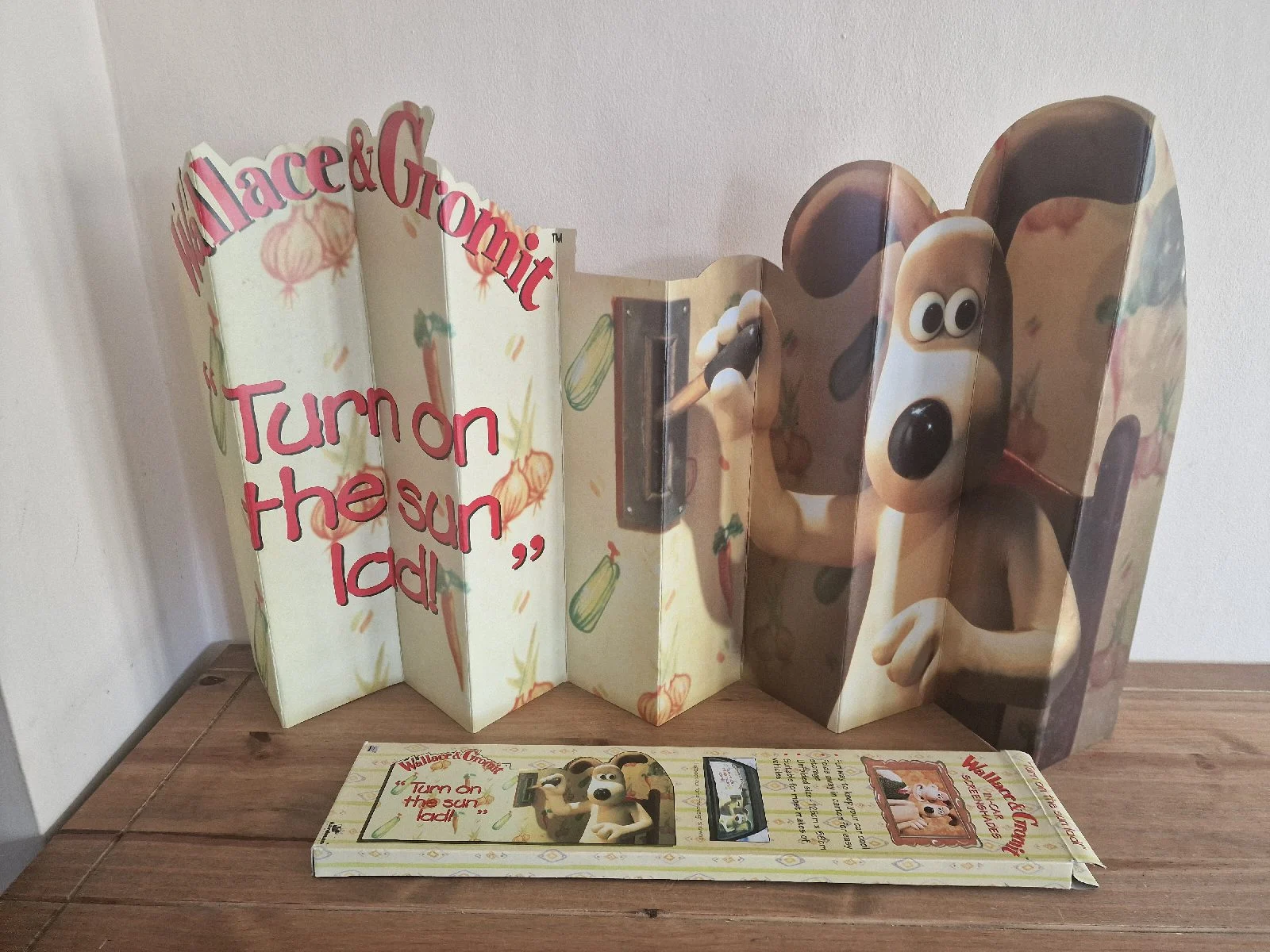 Vintage Wallace & Gromit In-Car Screenshade Sun Blind Rare 1989 Boxed