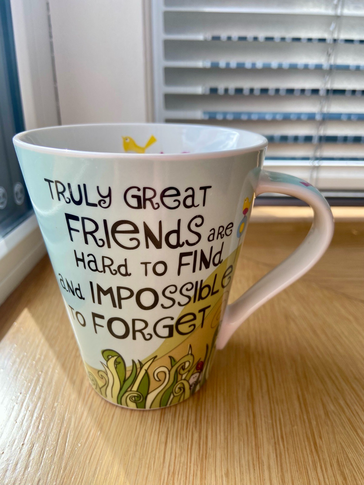 Queens The Good Life Friendship Quote Fine China Mug
