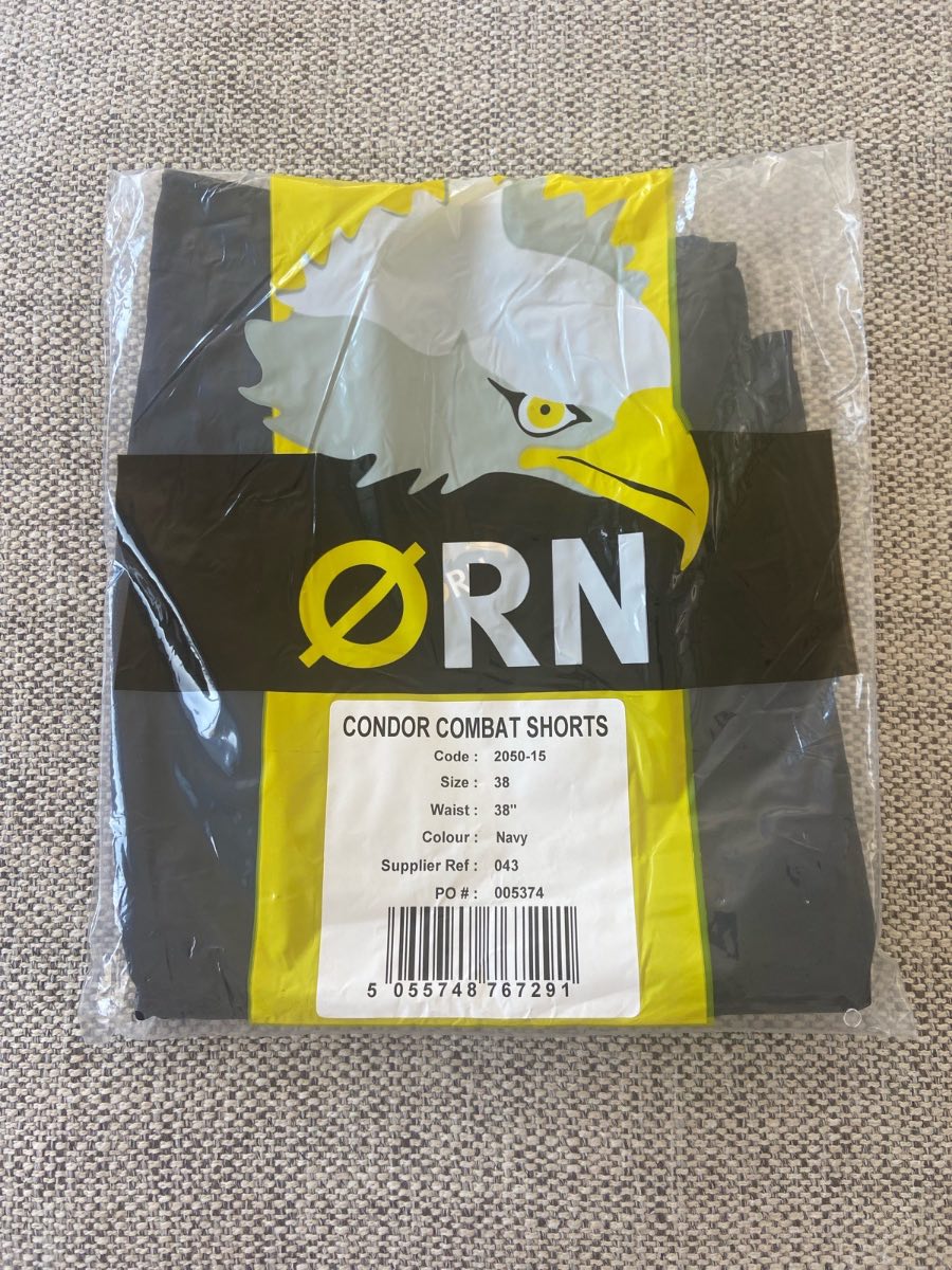 ORN Condor Combat Work Shorts Navy Size 38 BNWT Heavy Duty Cargo Workwear