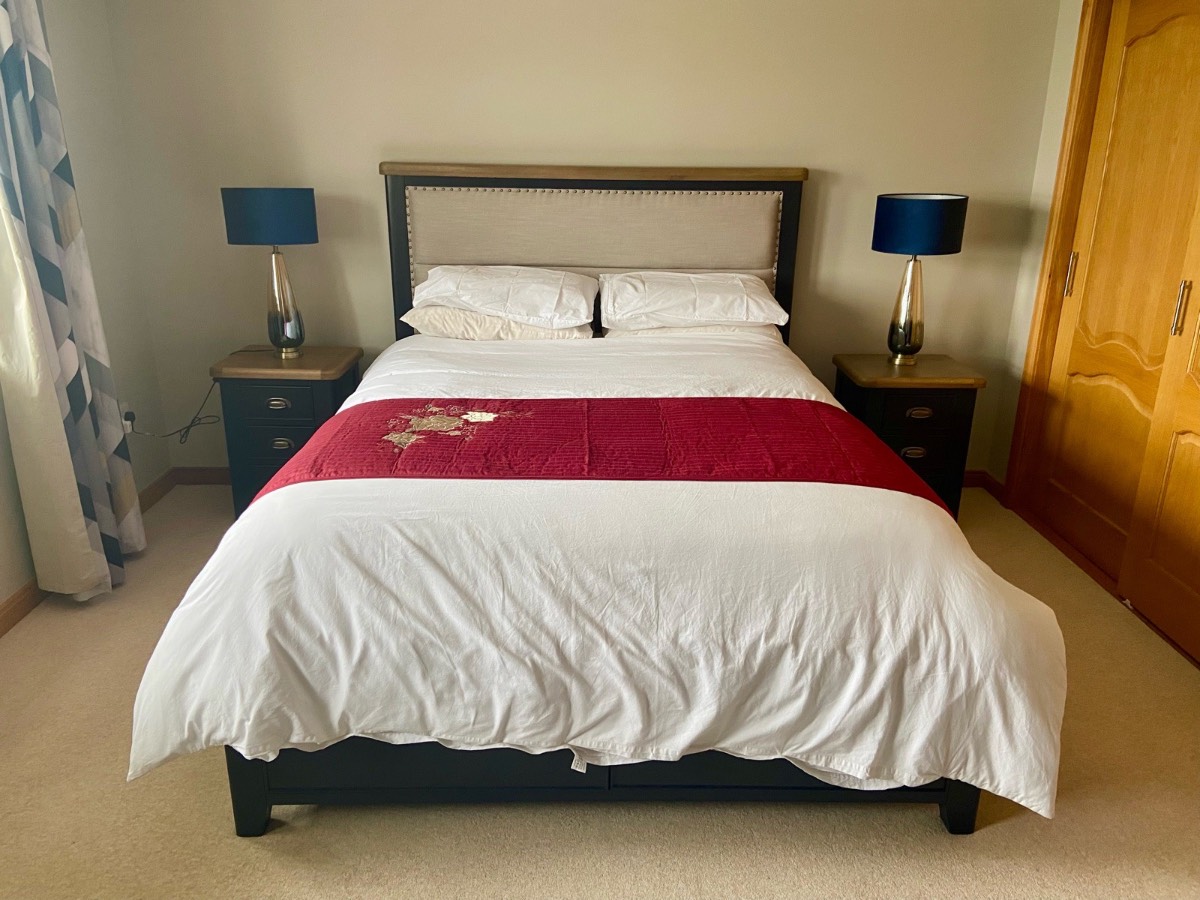 Dreams ‘N’ Drapes Burgundy Quilted Bed Runner | Floral Embroidery | 231 x 66cm