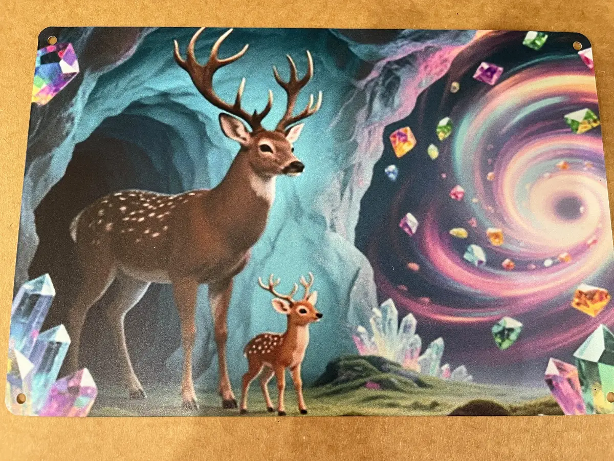 Christmas metal print A4