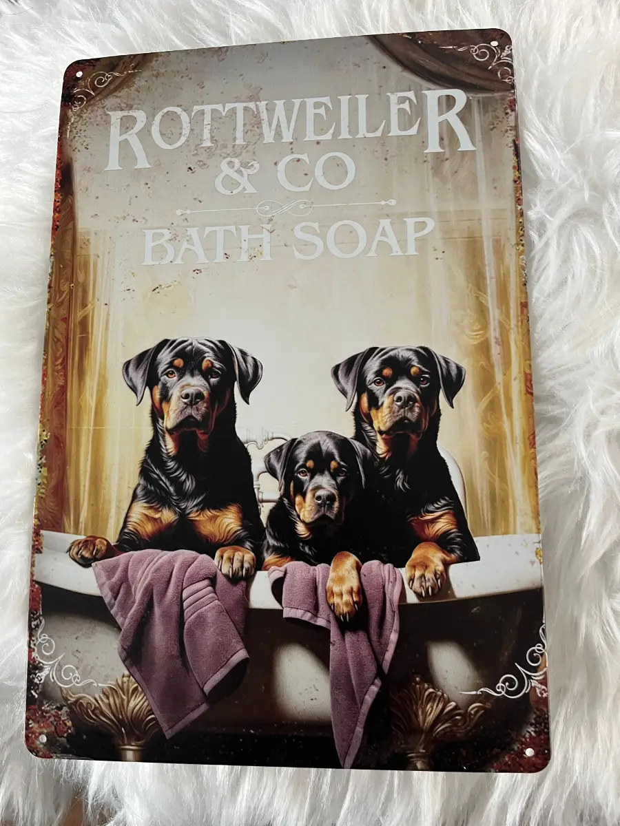 Rottweiler metal plaque