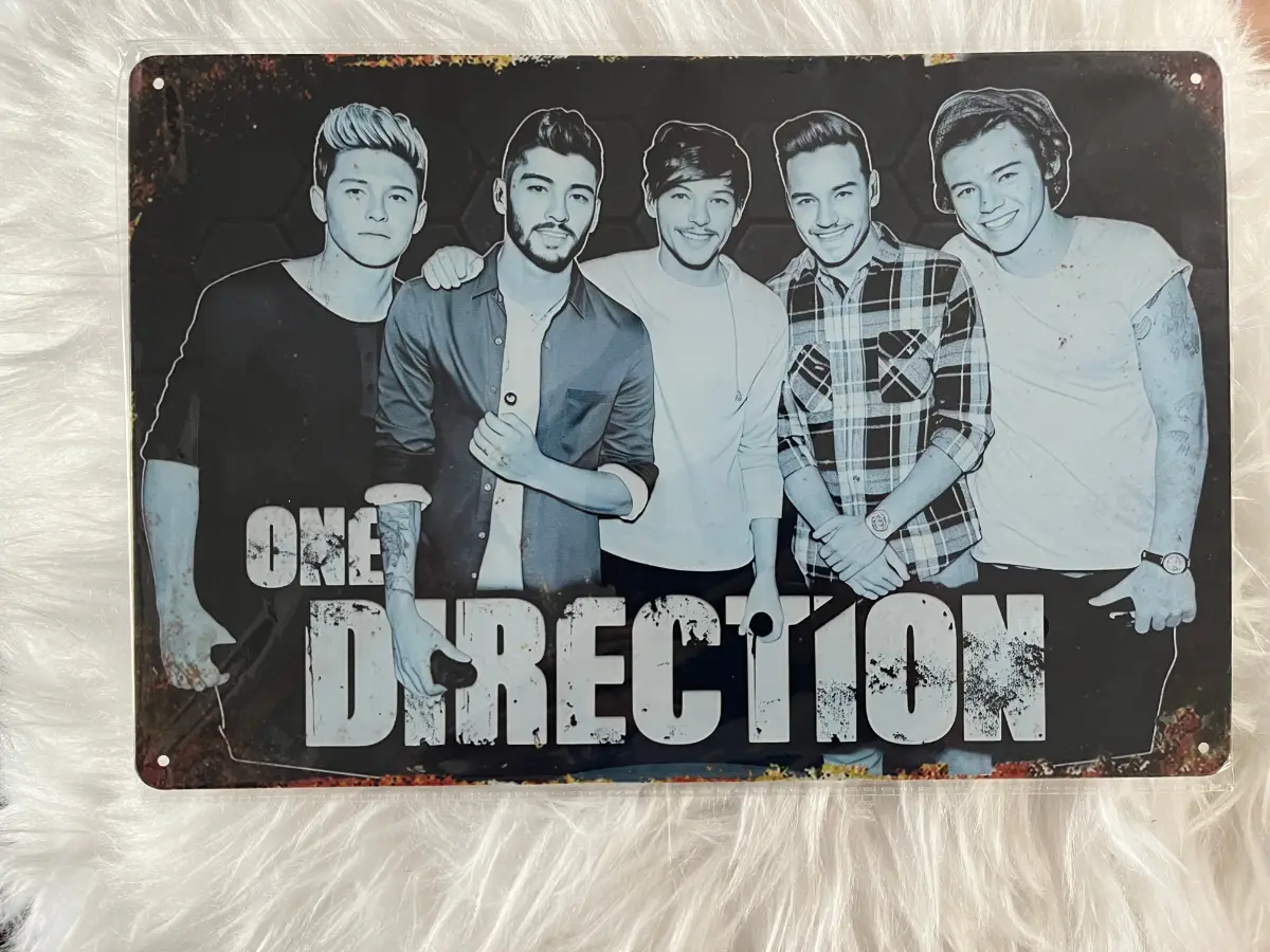 One Direction metal plaque