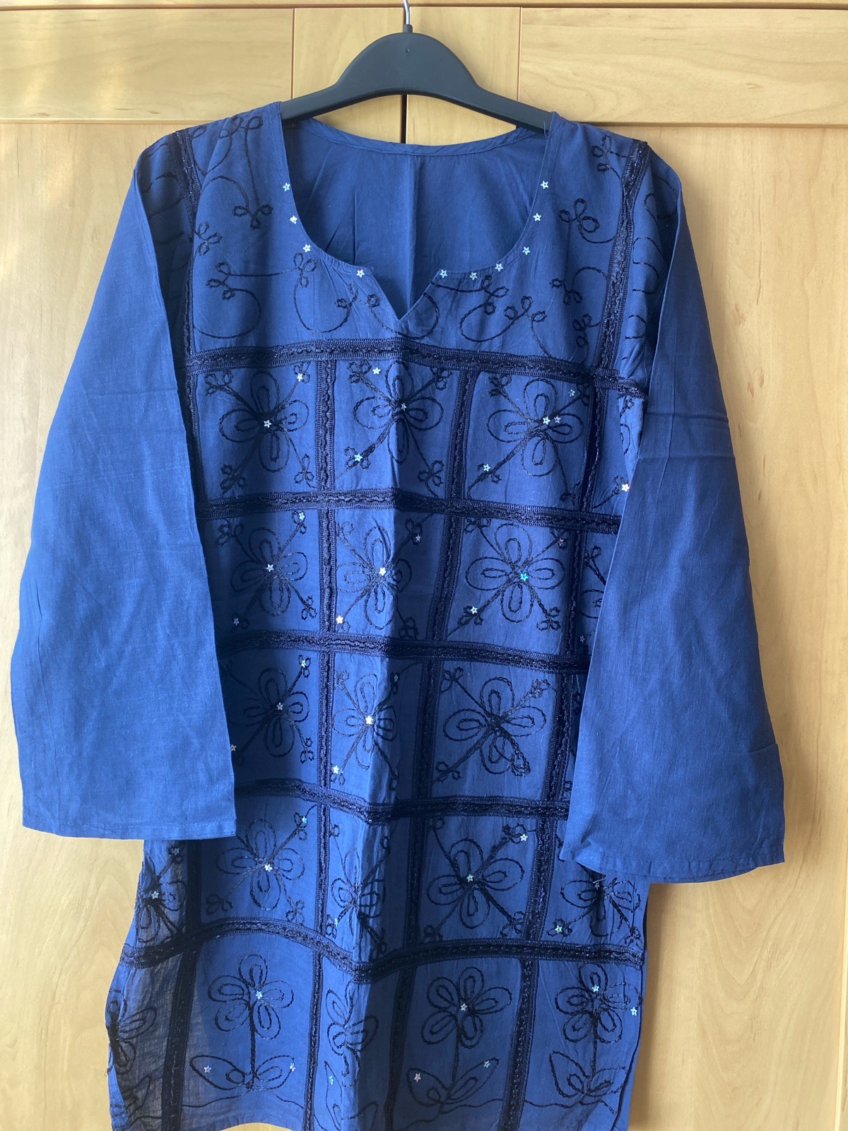 Navy Kaftan / Beach Cover Up