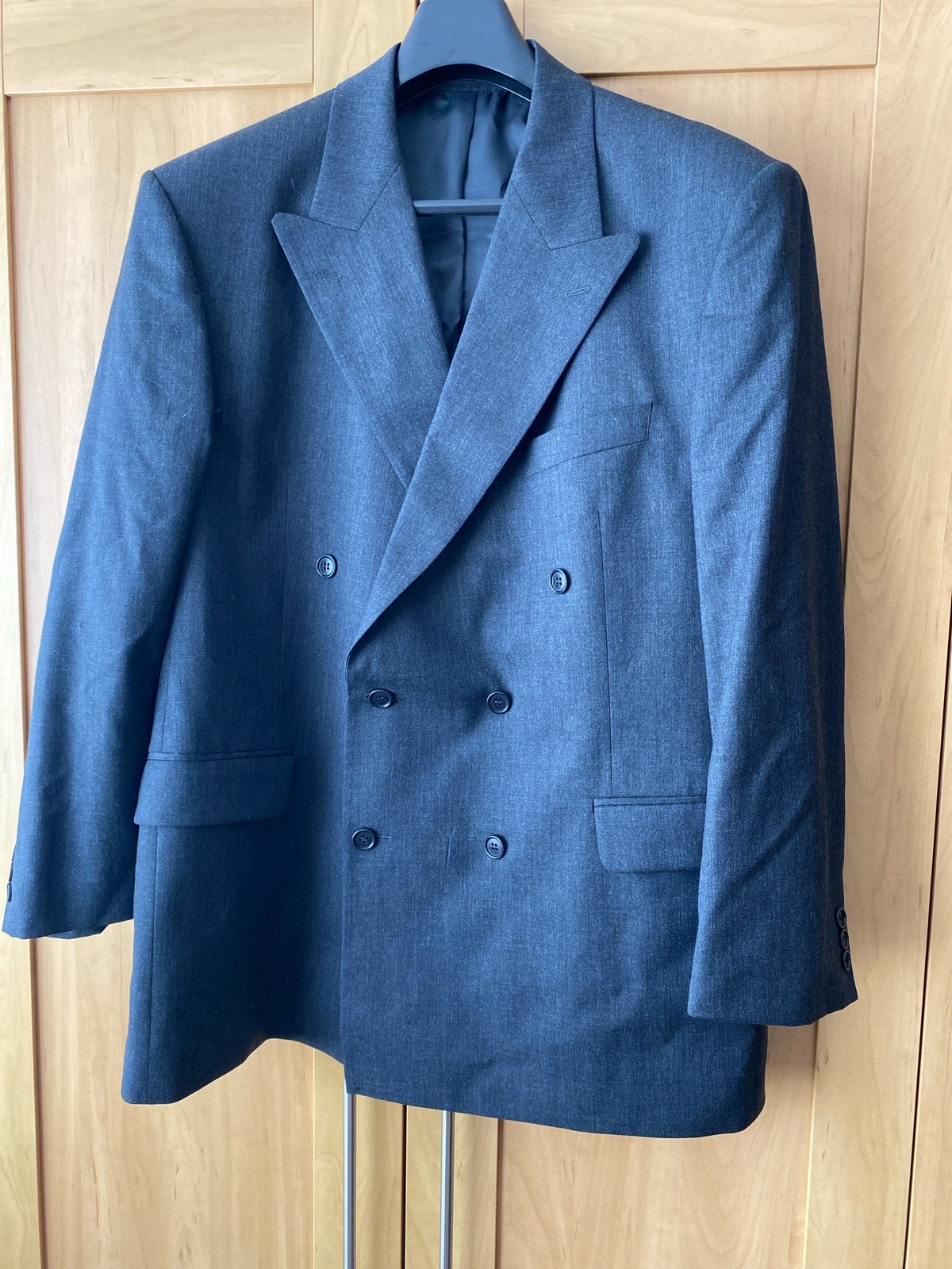 M&S Men’s Suit Jacket, size 46” chest, medium, charcoal grey