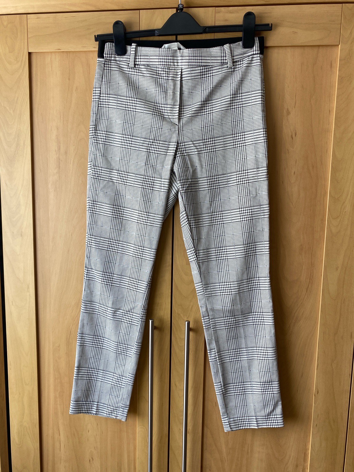 H&M Ladies Checked Slim Trousers, size 12