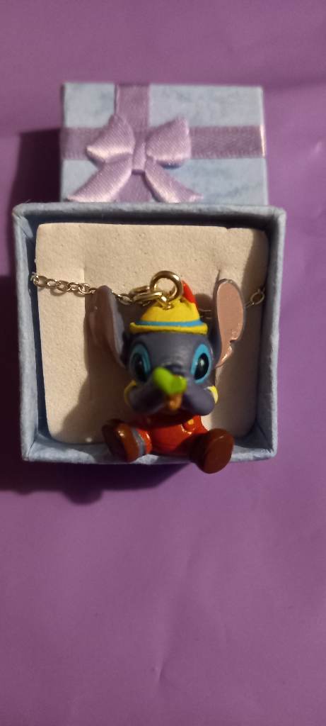 Cute stitch/pinnochio necklace