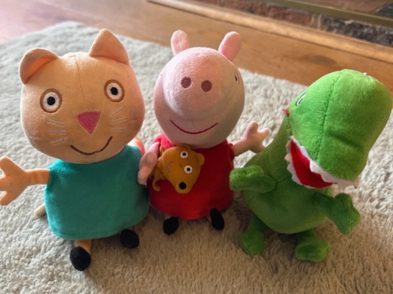 Peppa pig and characters plush teddies x3