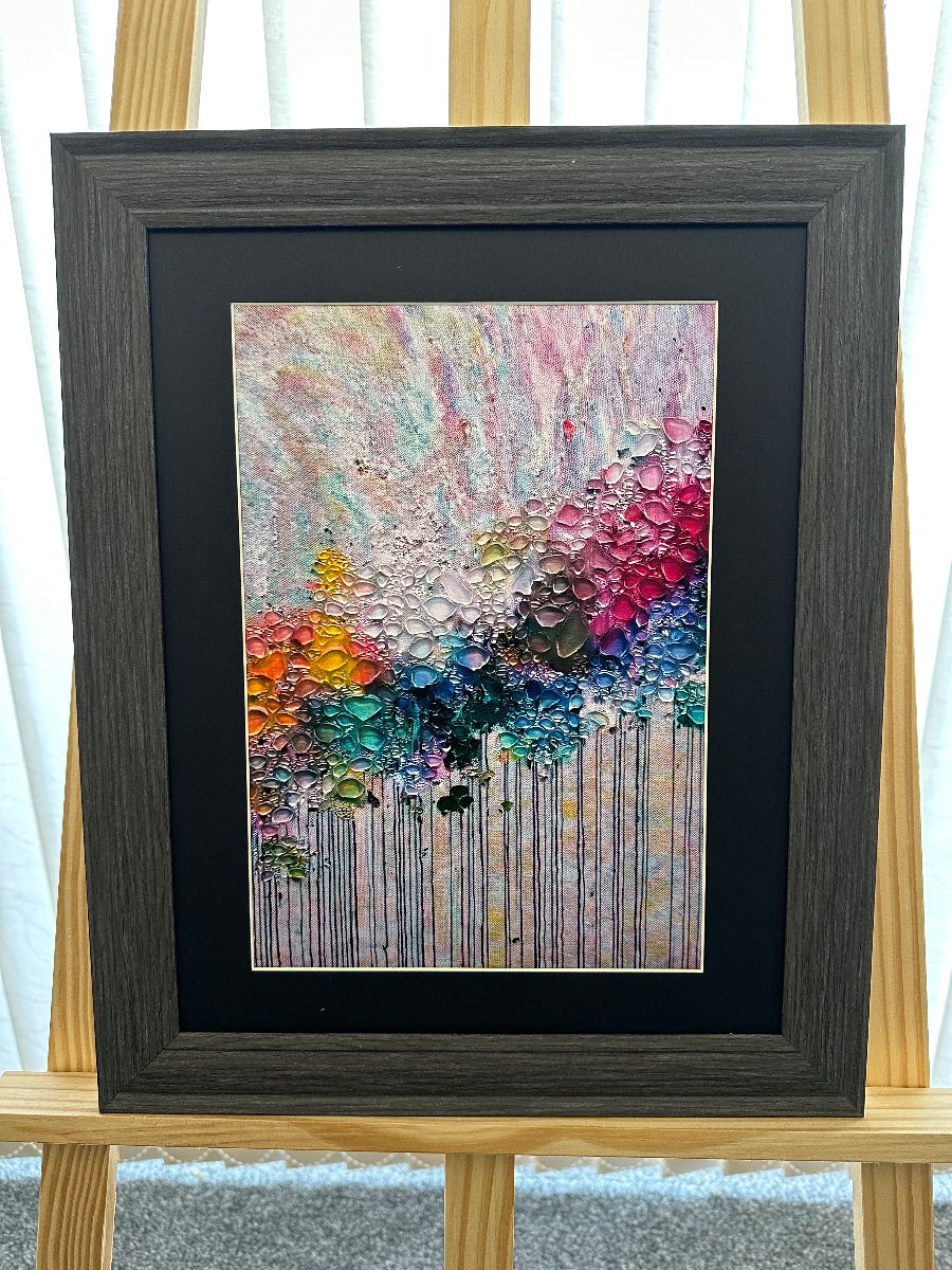 Chromatic Drift – Abstract Colourflow Art Print – A4 – Unframed Modern Wall Decor