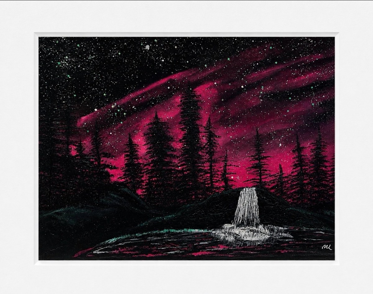 Large Northern Lights print Pink skies Aurora Borealis wall art Aurora Lights home decor