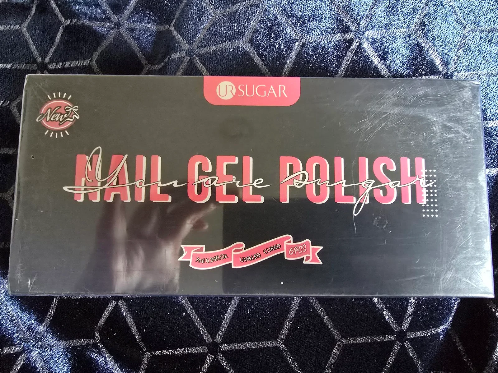 🎄 UR SUGAR Christmas Gel Nail Polish Set — 6 Bottles + Stickers | Brand New & Sealed