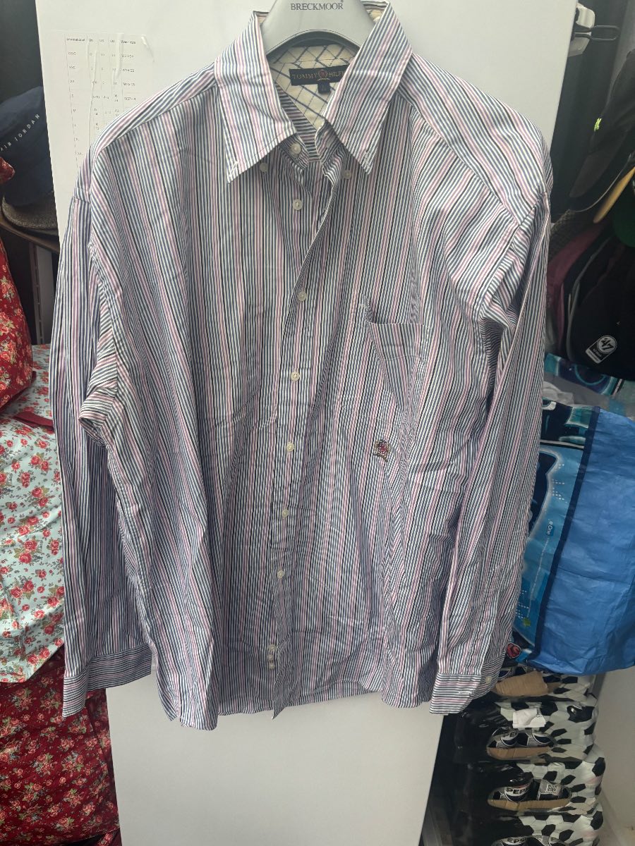 Tommy Hilfiger Striped Shirt Size L – Very Good Condition